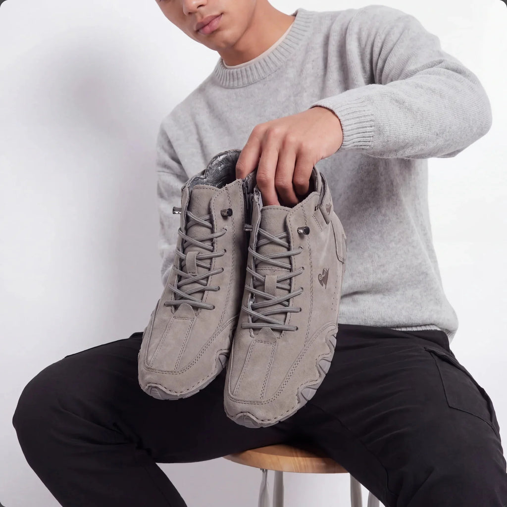 Chaussures Orthopédiques d'Hiver Doublure en Fourrure Imperméables Antidérapantes