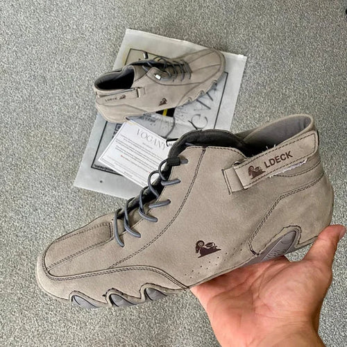 Chaussures Orthopédiques Respirantes en Cuir Vegan Semelle Plateforme Confort